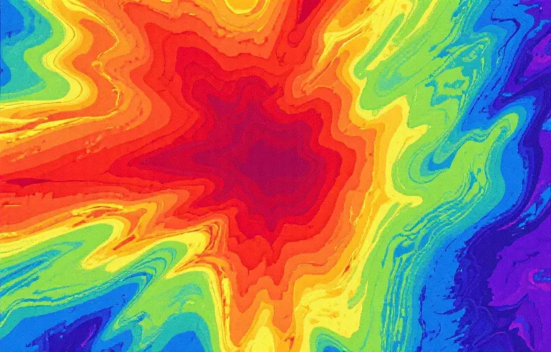 区间密度热力图示意